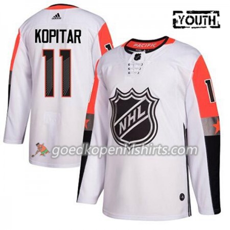 Los Angeles Kings Anze Kopitar 11 2018 NHL All-Star Pacific Division Adidas Wit Authentic Shirt - Kinderen